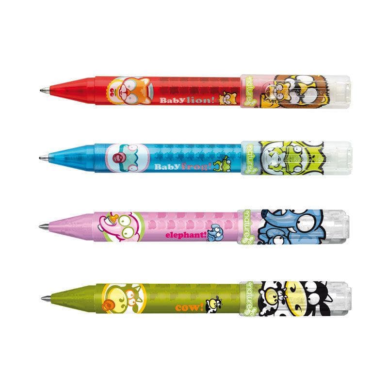Inoxcrom Nature In Display Dry Ink Pen, Black/Blue Ink Color, Medium, Ballpoint,