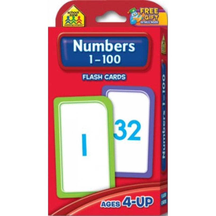 School Zone Numbers 1 - 100 Flash Cards