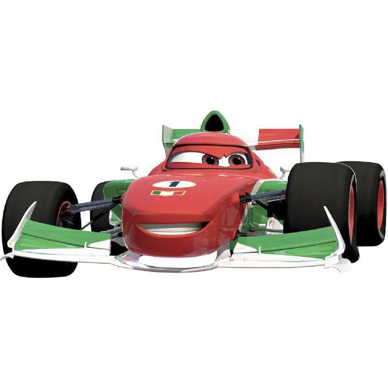 Disney Cars Wall Decals, Lightning McQueen, Green/Red, 39.50 in ( 100.33 cm )X 17.50 in ( 44.45 cm )