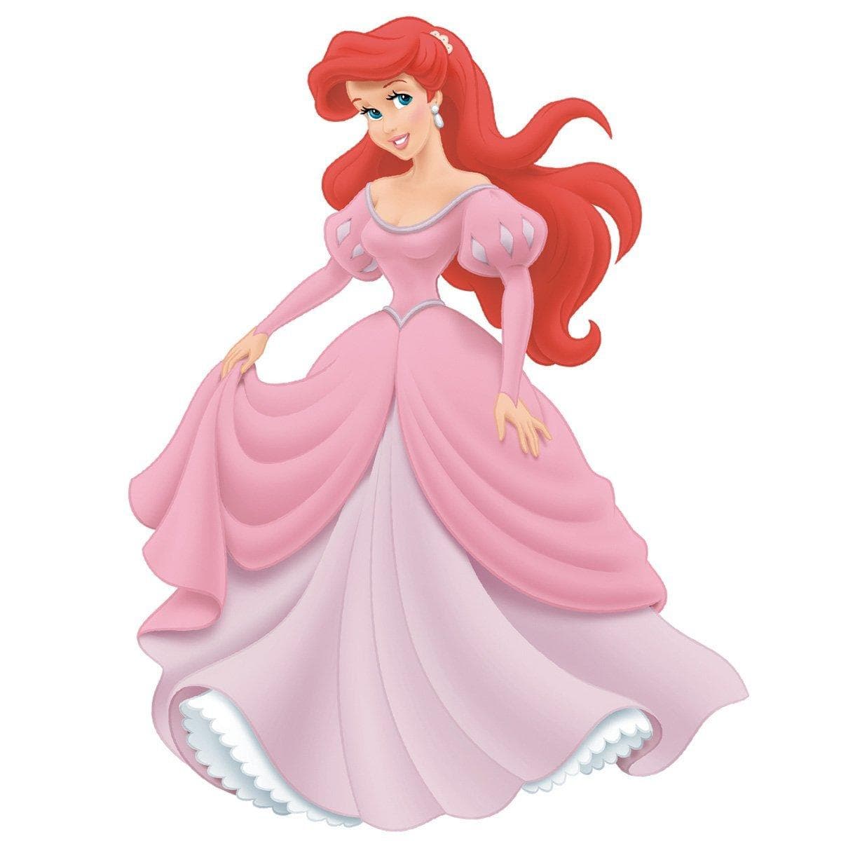 Disney Princess Wall Decals, Ariel, Pink, 39.50 in ( 100.33 cm )X 17.50 in ( 44.45 cm )