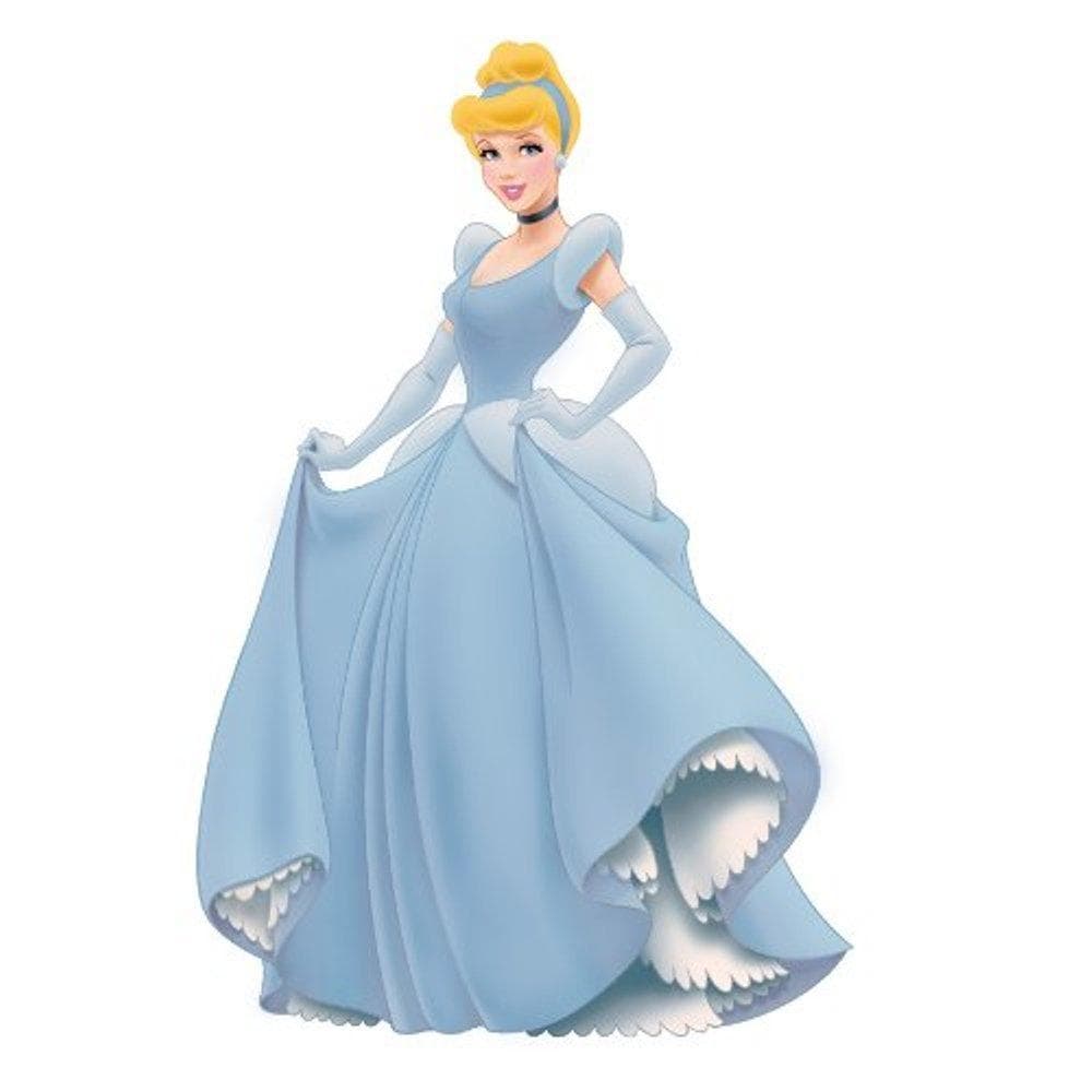 Disney Princess Wall Decals, Cinderella, Peel & Stick, Blue, 39.50 in ( 100.33 cm )X 17.50 in ( 44.45 cm )