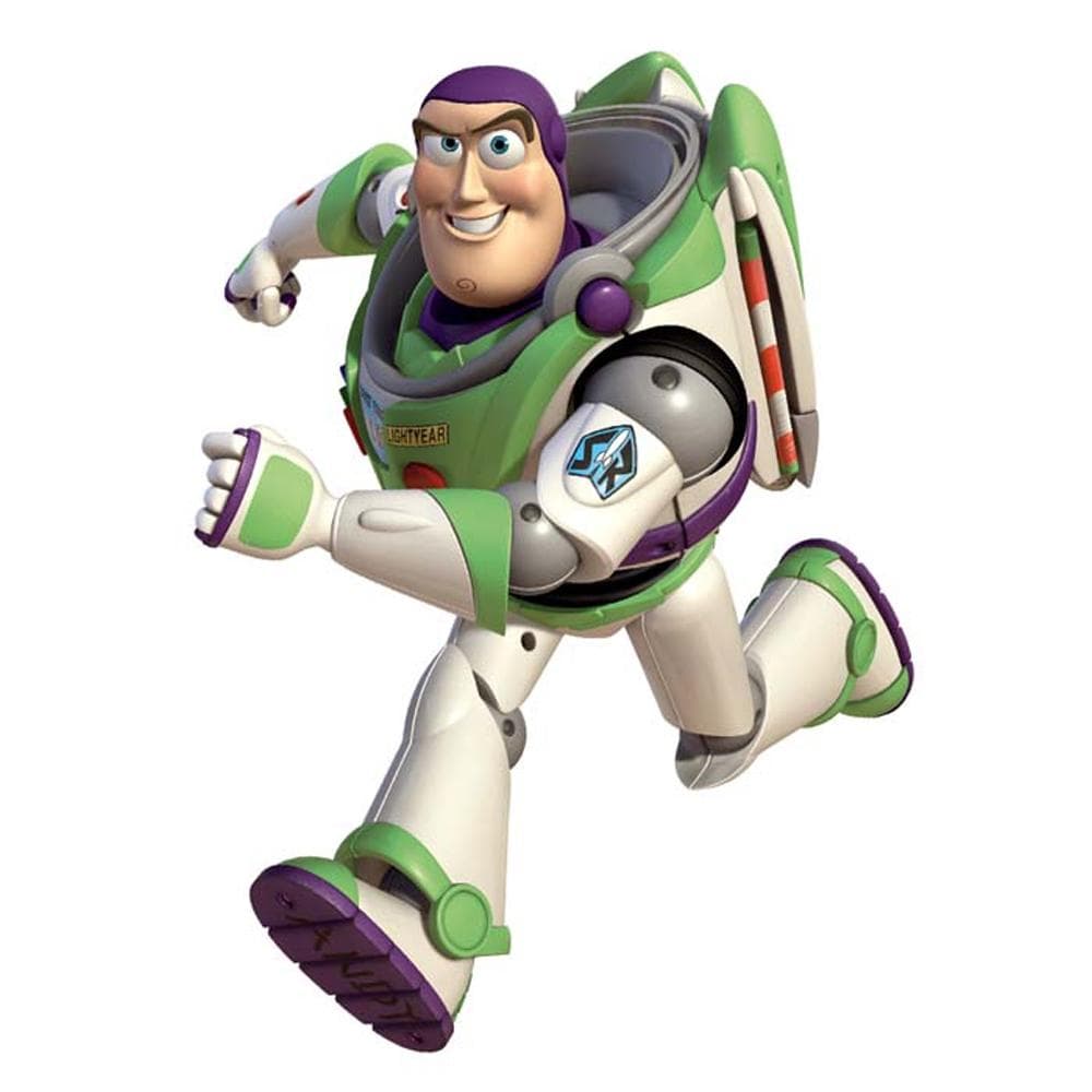 Disney Toy Story Wall Decals, Buzz Lightyear, White/Green/Purple, 39.50 in ( 100.33 cm )X 17.50 in ( 44.45 cm )
