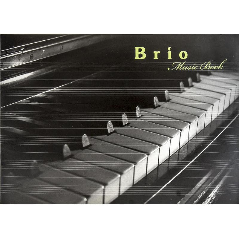Bassile Freres Brio Notebook, Music, B5, 32 Pages (16 Sheets), Music Ruled