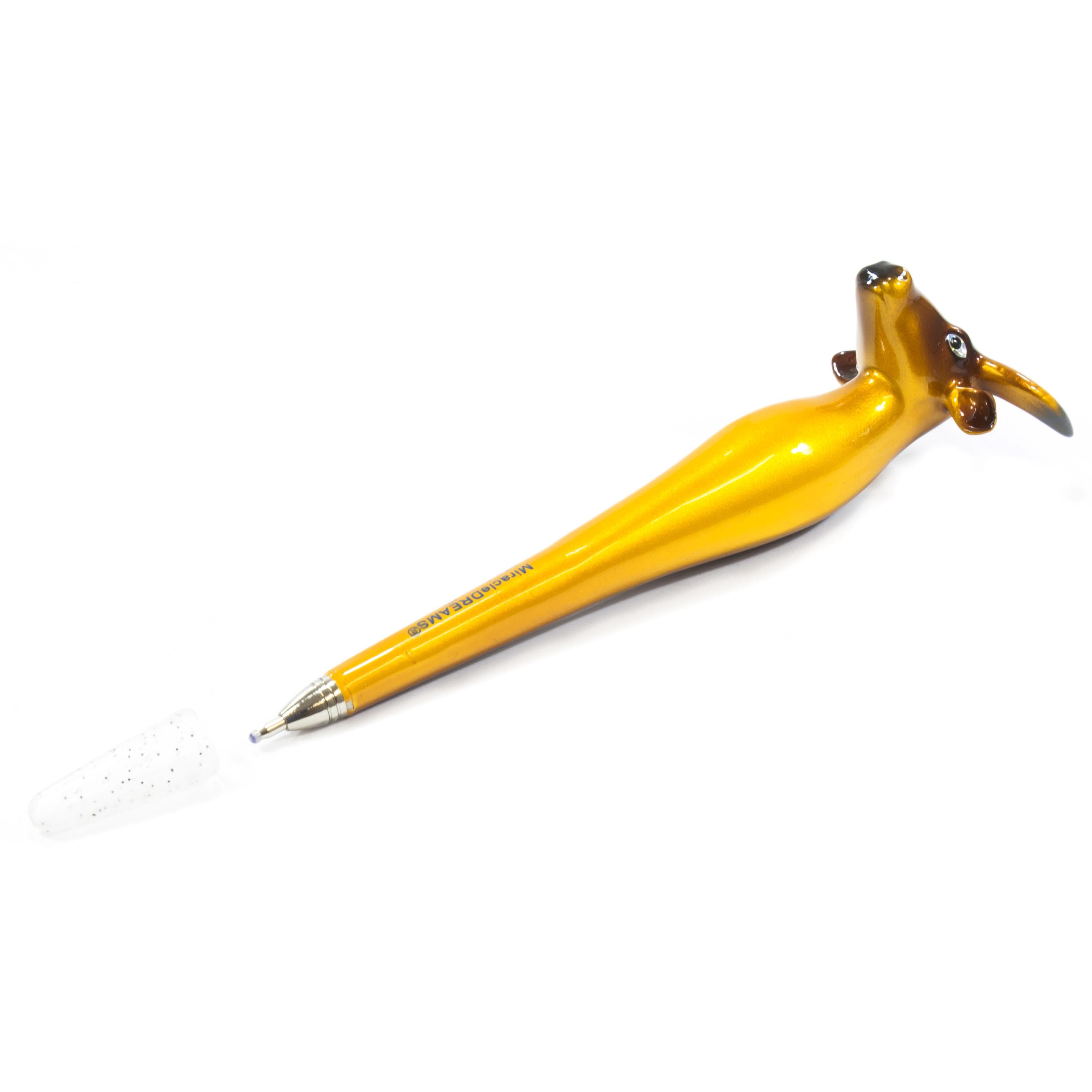 Dry Ink Pen, Black/Blue Ink Color, Medium, Ballpoint,