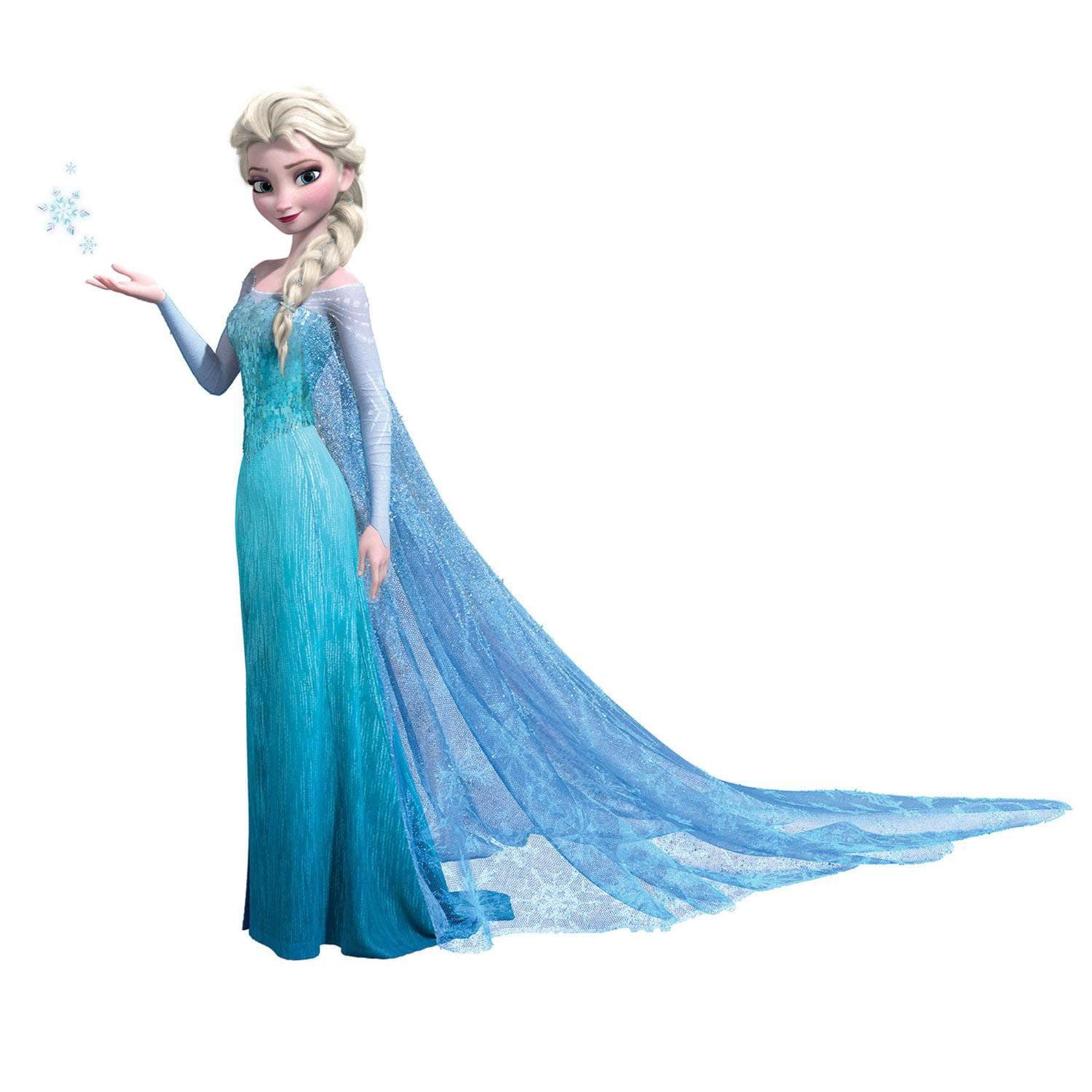 Disney Frozen Wall Decals, Elsa, Peel & Stick, Blue, 17.50 in ( 44.45 cm )X 10.00 in ( 25.40 cm )
