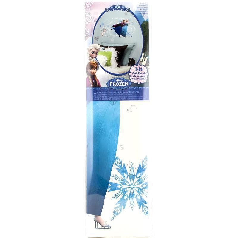 Disney Frozen Wall Decals, Peel & Stick (144 Pieces), White/Blue, 40.00 cm ( 15.75 in )X 18.00 cm ( 7.09 in )