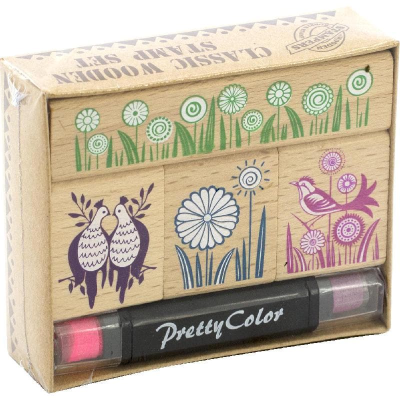 Classic Wooden Stamp Set