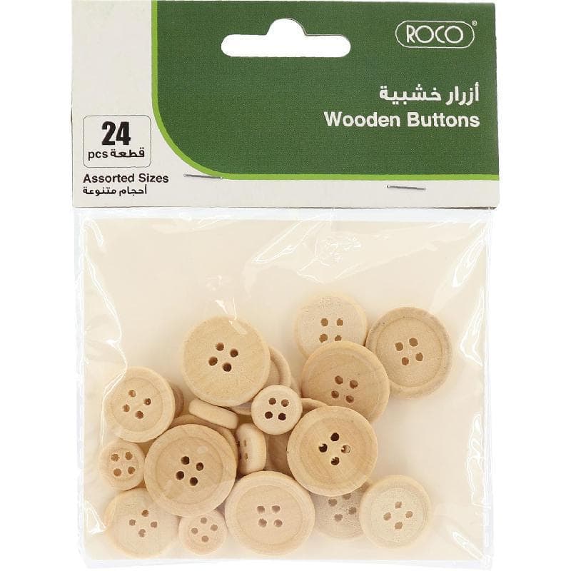روكو أزرار خشبية