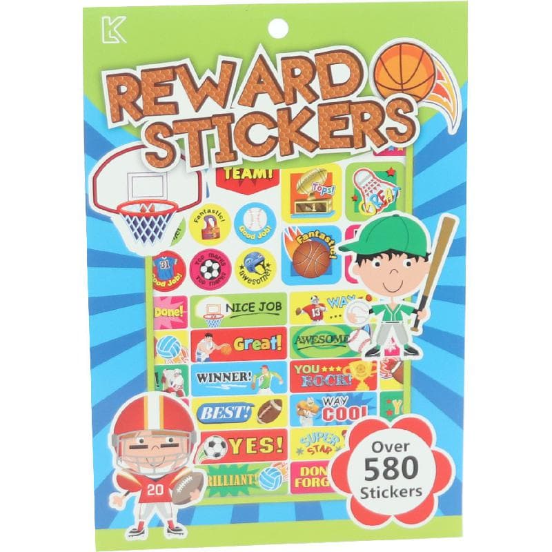 Reward Stickers, Sports, Over 580 Pieces