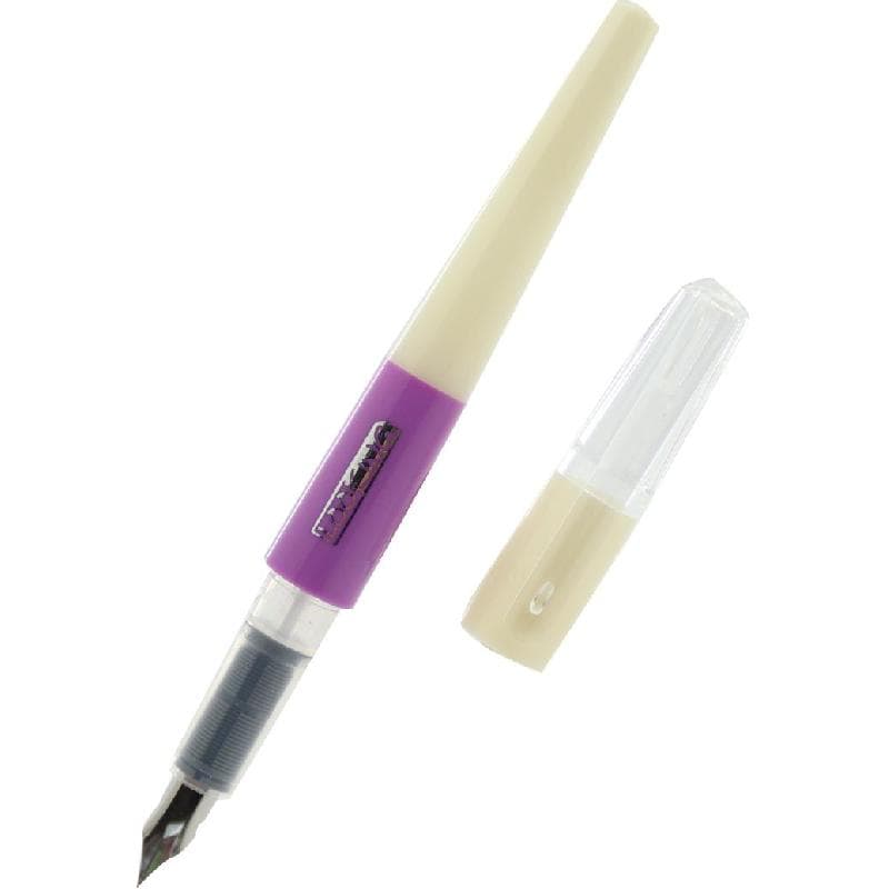 Syloon Fountain Pen, Black Ink Color, 0.38 mm, Nib Tip (Metal Framed), 2 Pieces