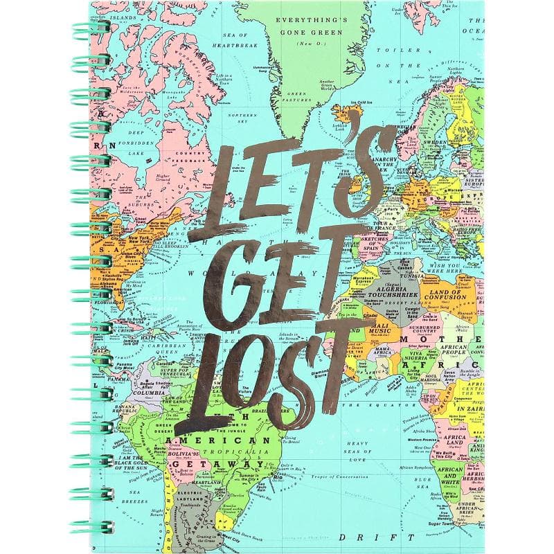 روكو دفتر تمارين عبارة "Let's Get Lost" A5 80 ورقة (مسطرة أحادية (عربي اخضر