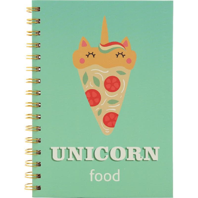 Roco Exercise Book, "Unicorn Food", A5, 80 Sheets, Single Ruled (Arabic), Green