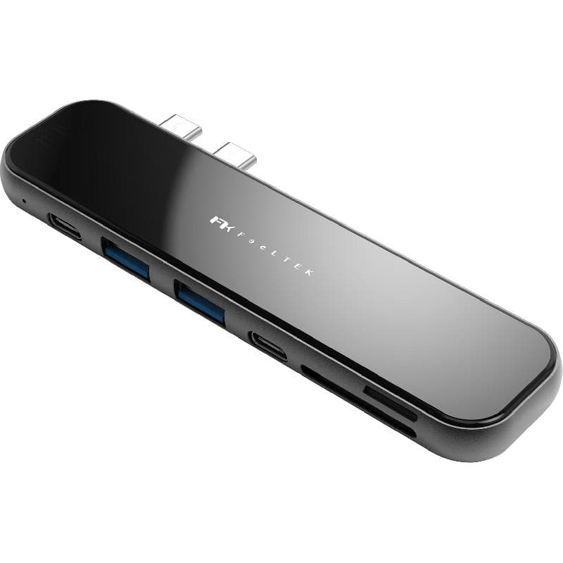 فيل تك سي - جت جلاس دوال يو اس بي محطة متعددة المنافذ USB-C (3.0) يو اس بي 3.0، يو اس بي سي، اتش دي ام آي، بطاقة اس دي، ميكرو اس دي، ثندربولت 3 7 اسود