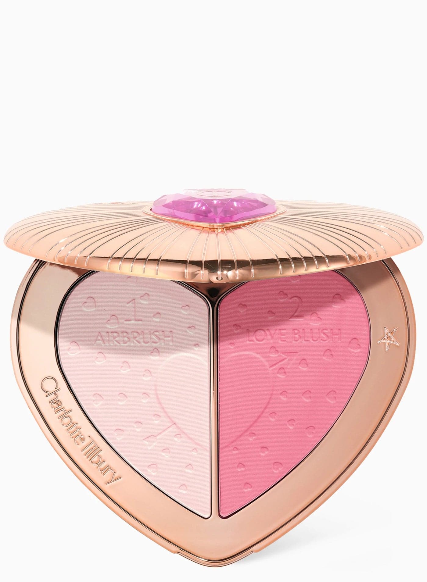 Charlotte Tilbury Pillow Talk Flawless Pink Charlotte’s Beauty Soulmates Face Palette, Brighten & Blush Powder Duo, Radiant Finish – 13g