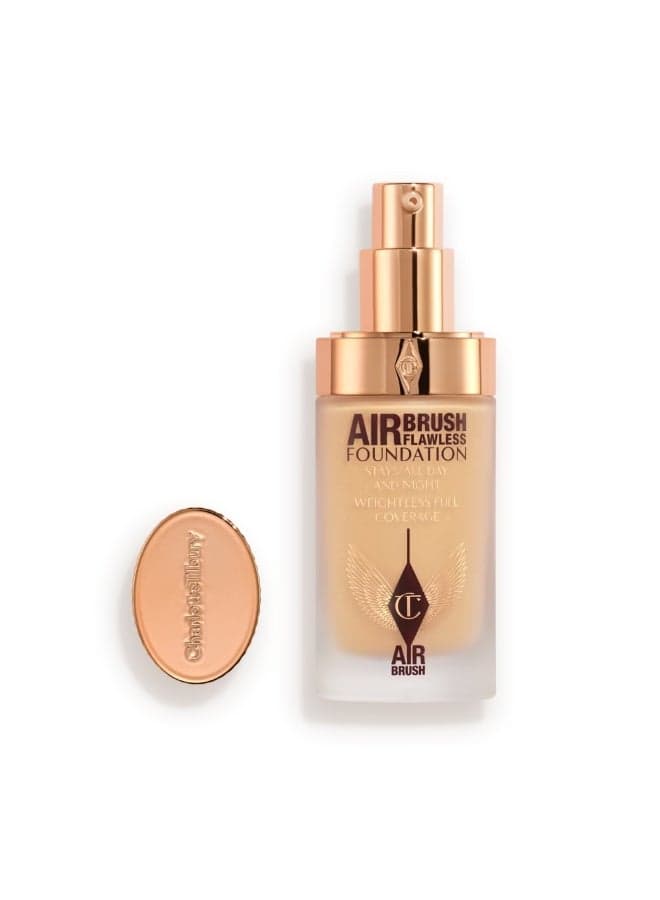 Charlotte Tilbury Airbrush Flawless Foundation – 6 Neutral | Full Coverage Natural Matte Finish
