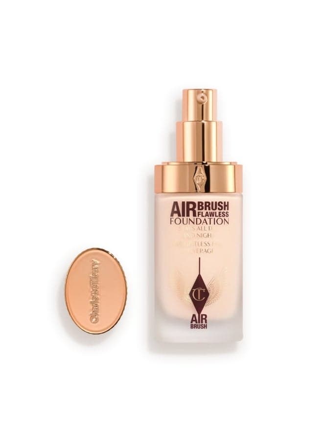 Charlotte Tilbury Airbrush Flawless Foundation – 2 Cool | Full Coverage Natural Matte Finish