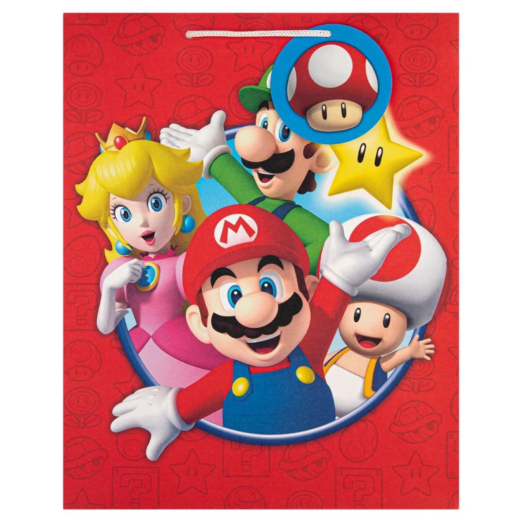 Hallmark Nintendo Super Mario Large Gift Bag (26.5 x 14.6 x 33 cm)