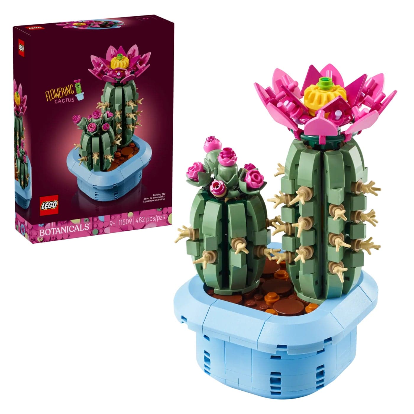 LEGO Botanicals Flowering Cactus 11509 Building Toy Set (482 Pieces)
