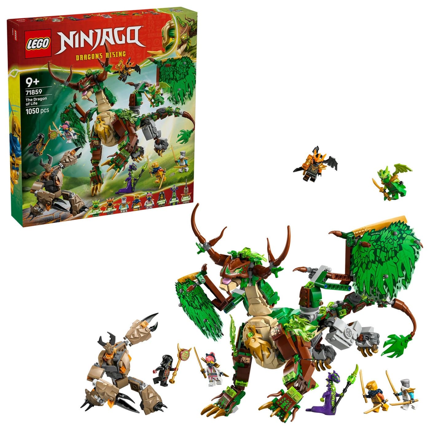 LEGO NINJAGO The Dragon of Life 71859 Building Toy Set (1050 Pieces)
