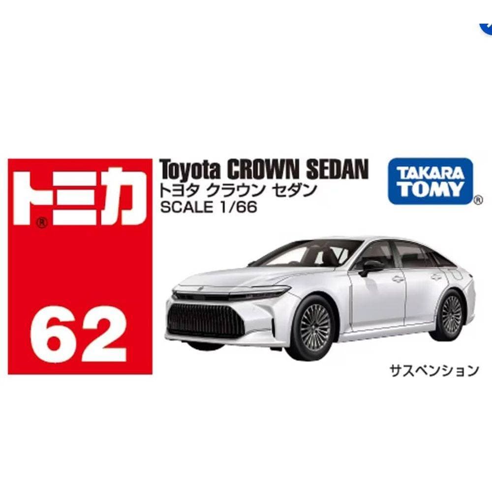 Takara Tomy Tomica 62 Toyota Crown Sedan Die-cast Car (1:66, White)