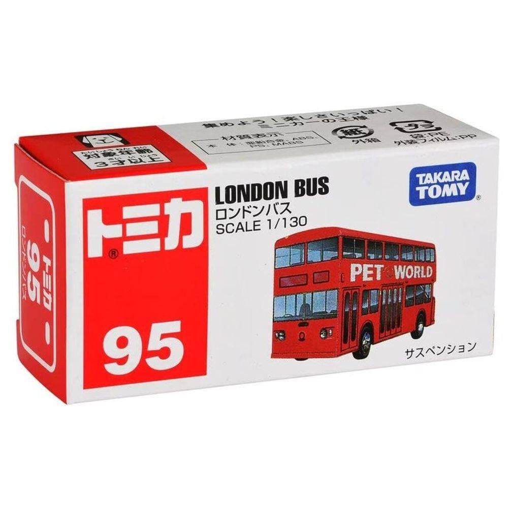 Takara Tomy Tomica 95 London Bus Die-cast Vehicle (1:130, Red)