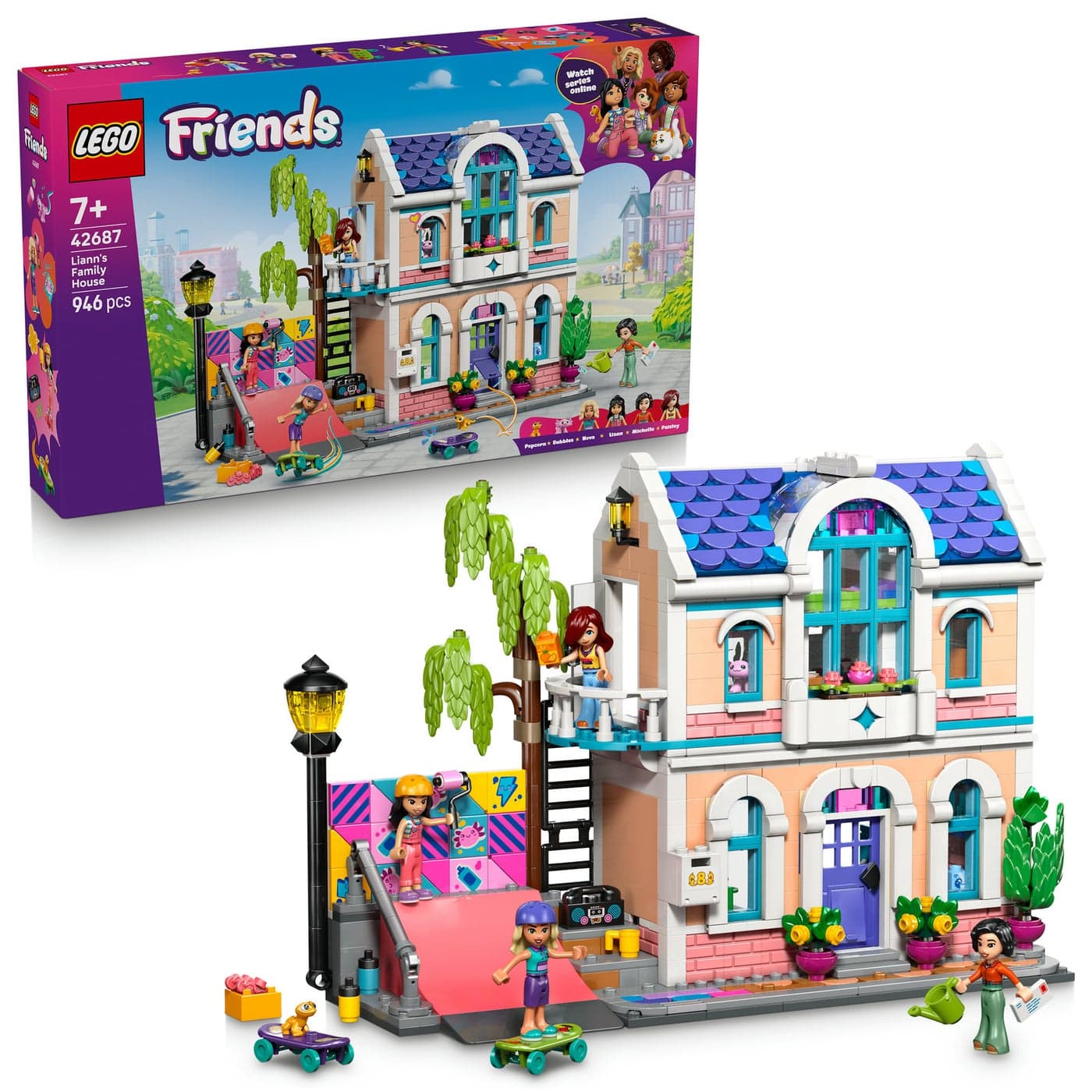 LEGO Friends Liann's Family House 42687 Building Toy Set (946 Pieces)