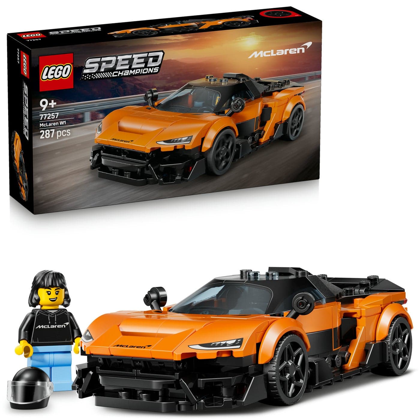LEGO Speed Champions McLaren W1 77257 Building Toy Set (287 Pieces)
