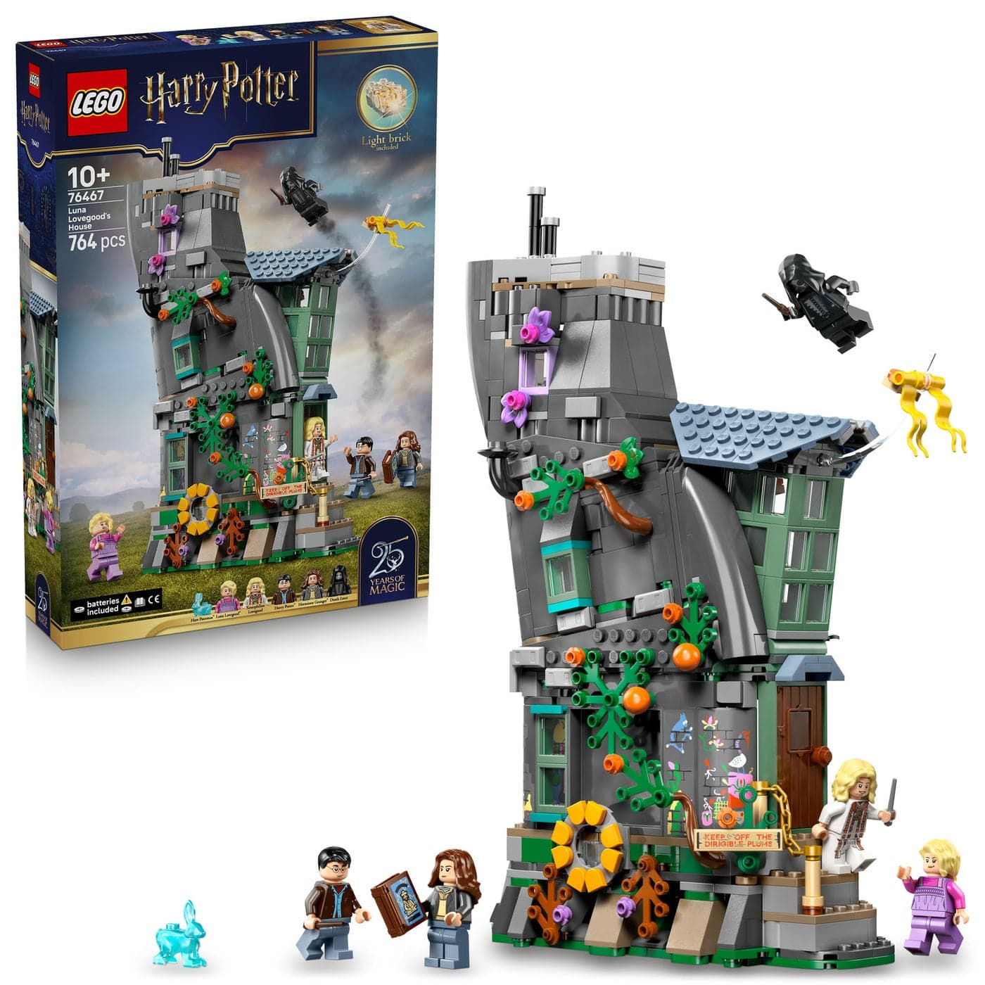 LEGO Harry Potter Luna Lovegood's House 76467 Building Toy Set (764 Pieces)