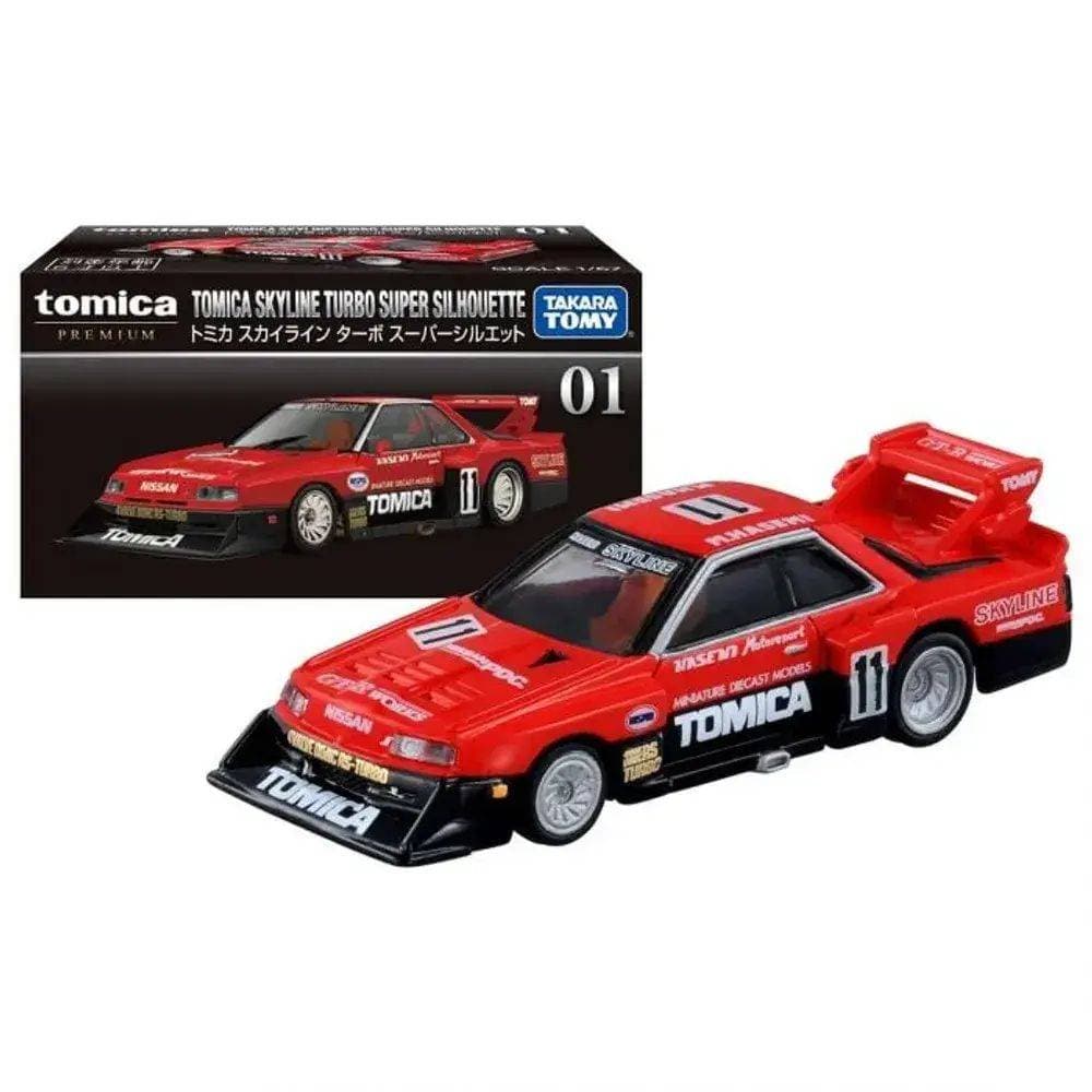 Takara Tomy Tomica Premium 01 Nissan Skyline Turbo Super Silhouette #11 Die-cast Car (1:67, Red)