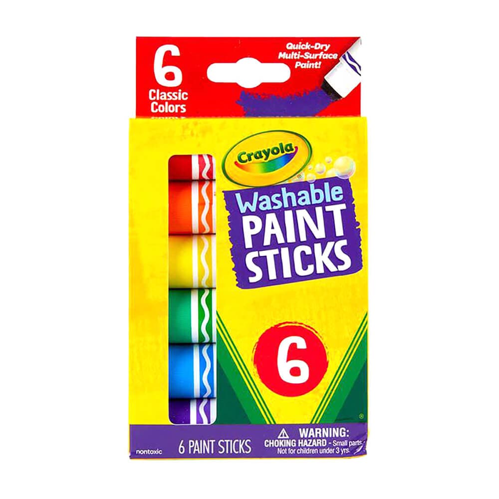Crayola Washable Paint Sticks (6 Colors)
