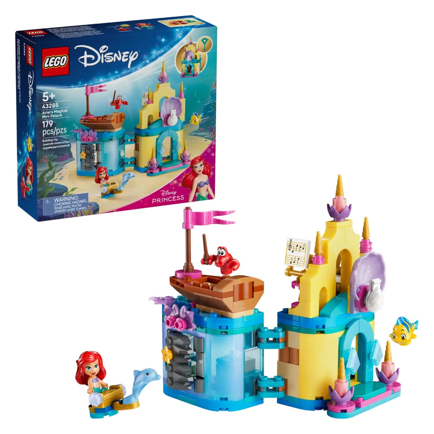 LEGO Disney Princess Ariel’s Magical Mini Palace 43285 Building Toy Set (179 Pieces)