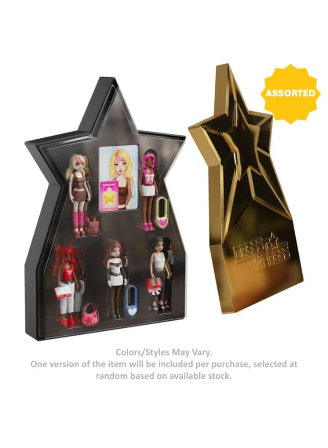 Roblox Dress To Impress Superstar Series 1 Mystery Model Dolls Set (10 cm, Pack of 5, Assorted)