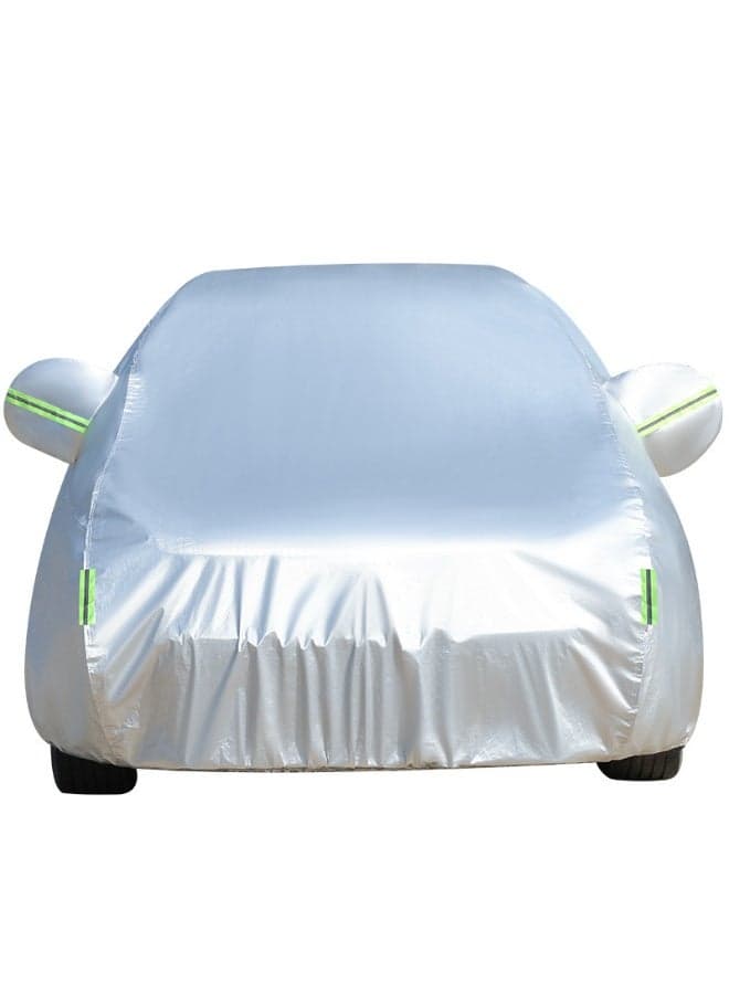 Car Cover - UV, Sun, Water and Dust Protection for Hatchback, Universal Full Car Covers with Storage Bag, All Weather Indoor/Outdoor Use to Prevents Scratches and Pollutants(YXL-525x195x185cm)