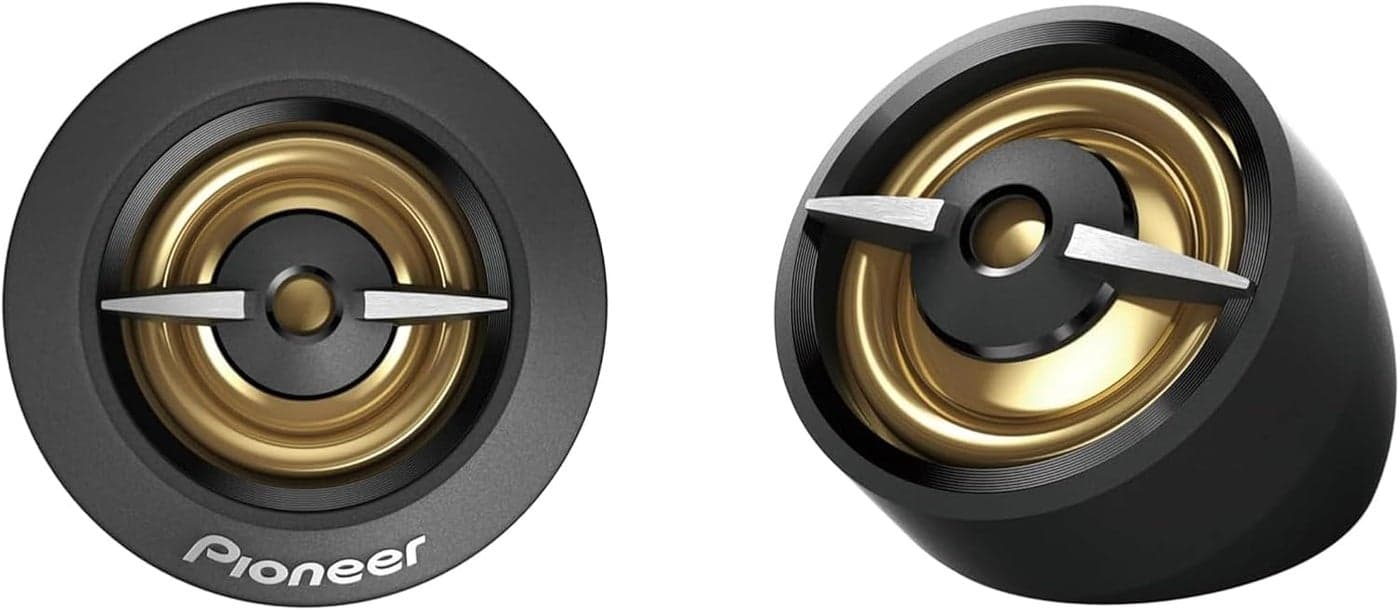 Pioneer 450W Max 100W Sine Wave Tweeter Set of 2 Speakers with Angled Mount Adapter