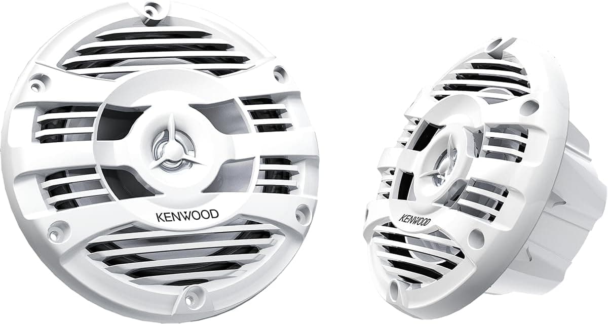 Kenwood KFC-1653MRW 6.5-Inch Round 2-Way Car Speaker - 150 Watts