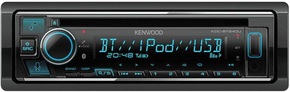 Kenwood KDC-BT640U CD/USB Receiver with Bluetooth, Spotify & Amazon Alexa - Black