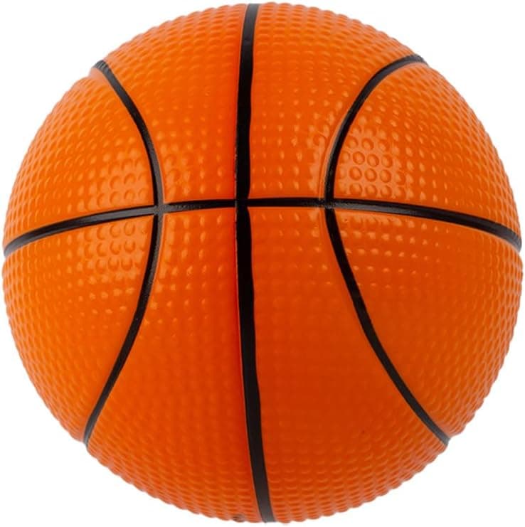 DAISO PU Basketball - Mini Soft Basketball for Indoor & Outdoor Play - 15 cm - Orange