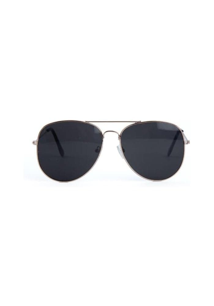 DAISO Tear Drop Metal Sunglasses - Silver