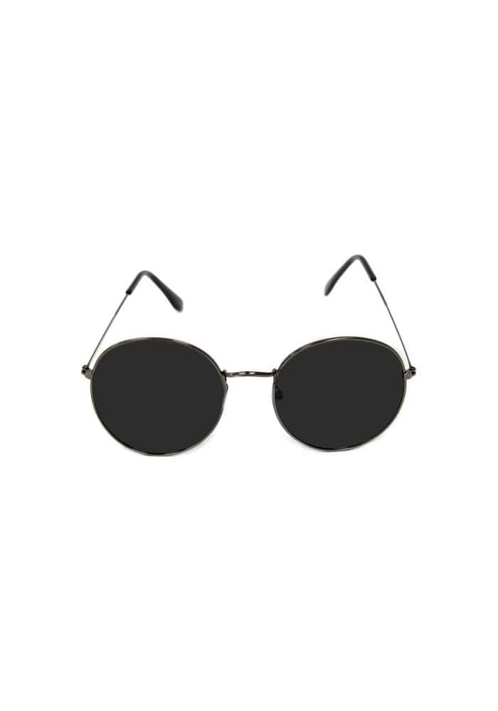 DAISO Round Metal Sunglasses in Black