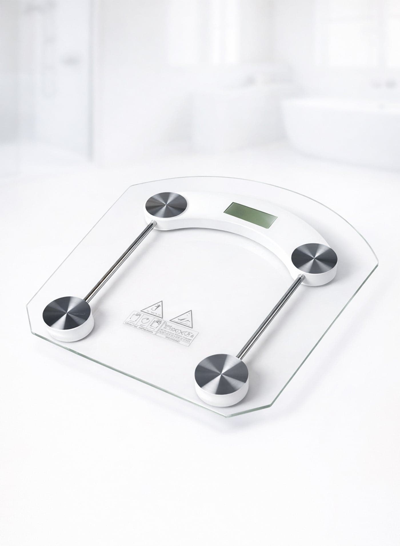 Smart Square Shape Transparent Tempered Glass Digital Bathroom Body Weighting Measurements High Precision Weighing Scale 180 KG Capacity
