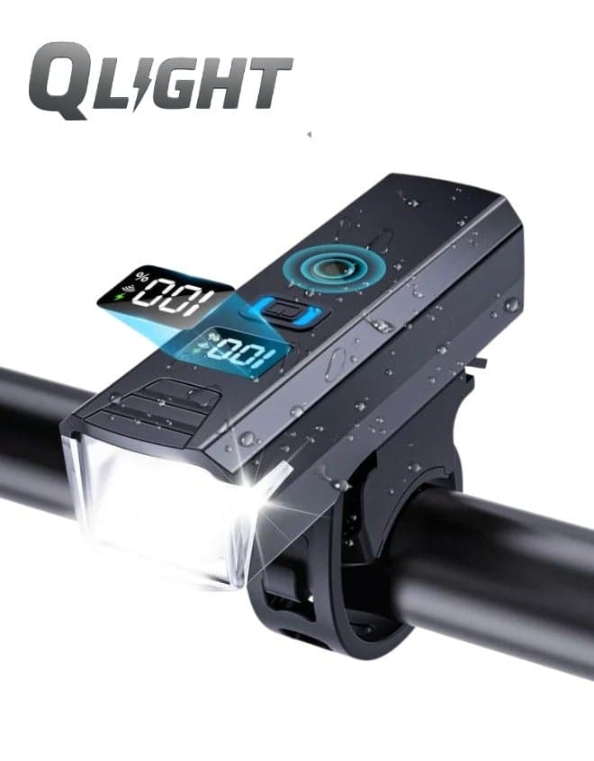 Super Bright Bike Lights, USB Rechargeable Bicycle Lights, Cycle Lights with 4 Modes, Waterproof Bicycle Lights,USB-C Fast Charge Bike Headlight for Day/Night Riding Safety, Scooter Accessories