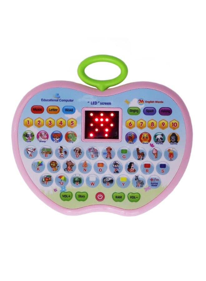 Kids Tablet Learning toys Apple Design Pink Color