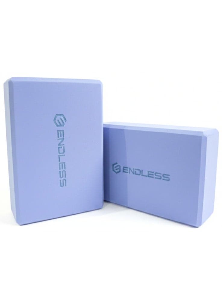 Endless High Density Premium EVA Foam Yoga Blocks Pack of 2 |For Strength, Balance, and Flexibility|Odour Resistant | Size: 22.5 x 15 x 7 cm | Set of 2
