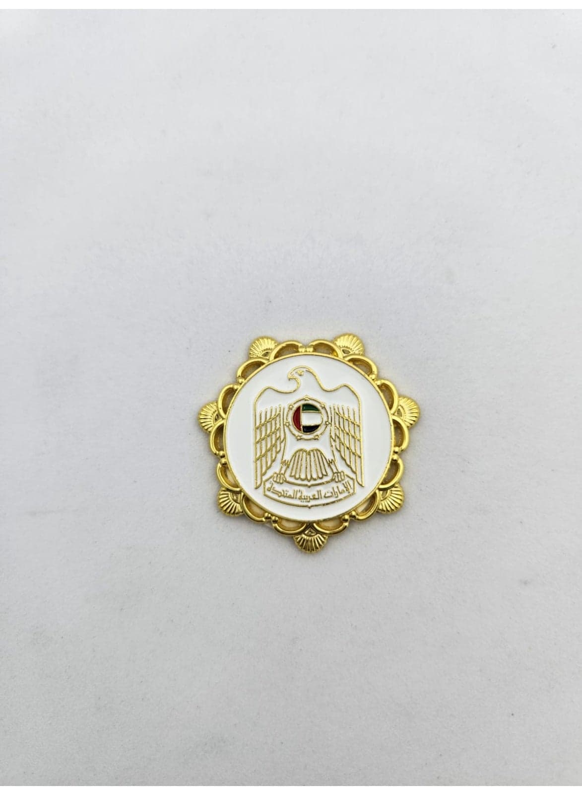 Emirates Gold Logo Sticker Badge Metal Sticker Decorative Badge for mobile,laptop Backpacks,Accessories Fans Stickers Display for I pad,and Collectors Walls, Doors, Cars, Trucks, Motorcycles Fridge