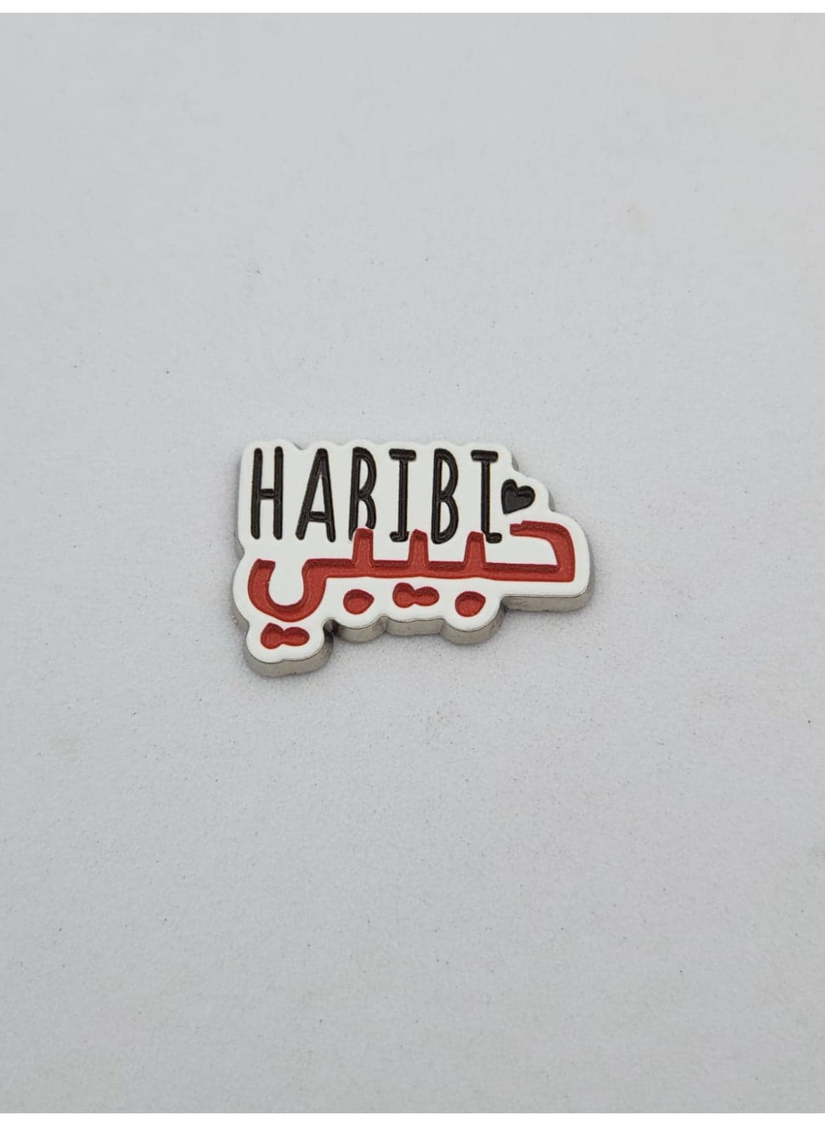 Habibi Logo Metal Sticker Decorative Badge for mobile,laptop Backpacks,Accessories Fans Stickers Display for I pad,and Collectors Walls, Doors, Cars, Trucks, Motorcycles Fridge