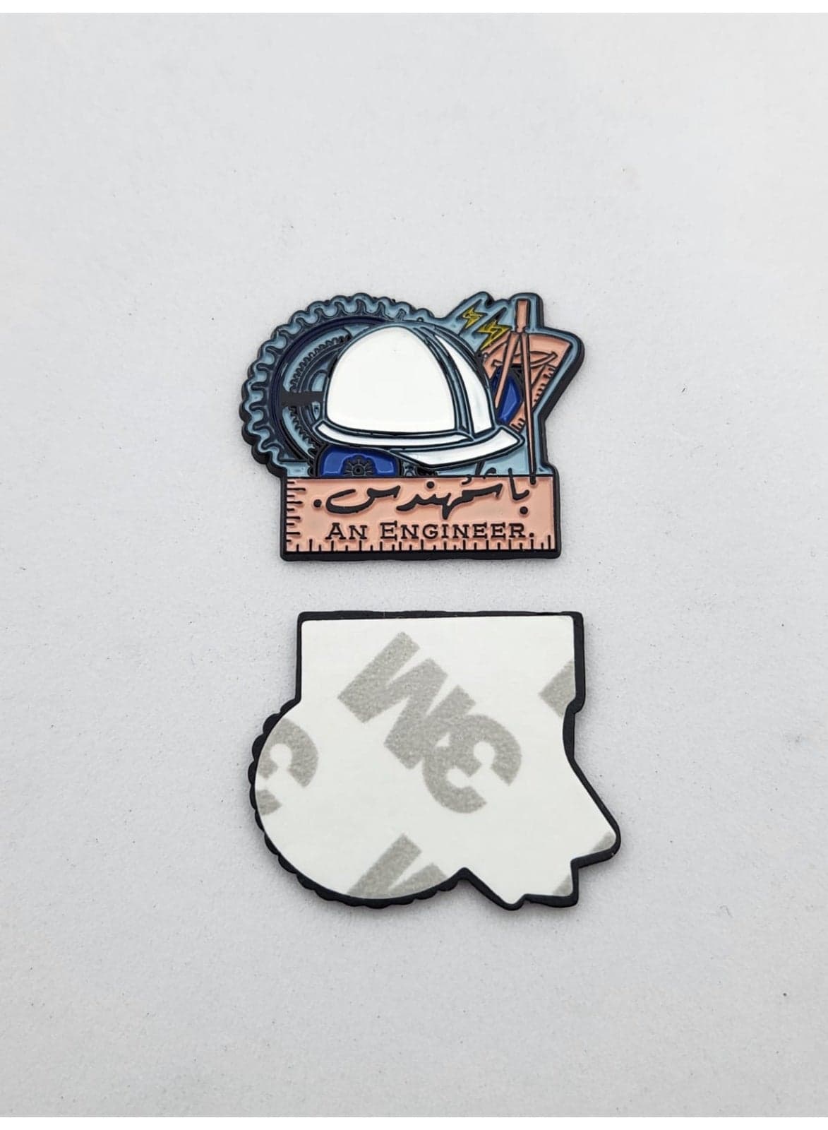 An Engineer metal sticker for mobile,laptop sticker for Mobile, Laptop, Backpacks,Accessories Fans Stickers Display for I pad,and Collectors Walls, Doors, Cars, Trucks, Motorcycles Fridge