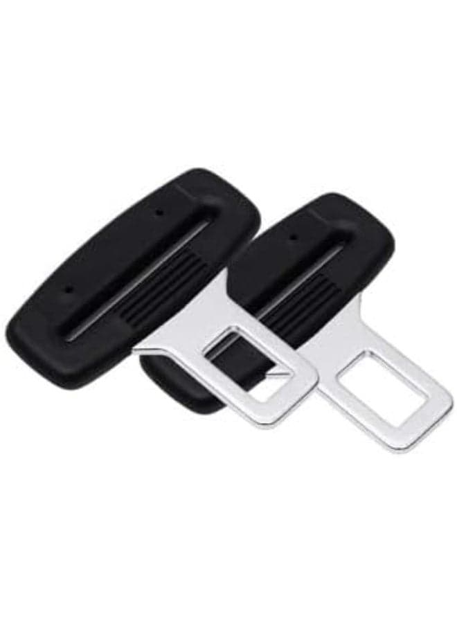 Dunekart Universal Car Safety Seat Belt Buckle Clip, Black, Pack of 2