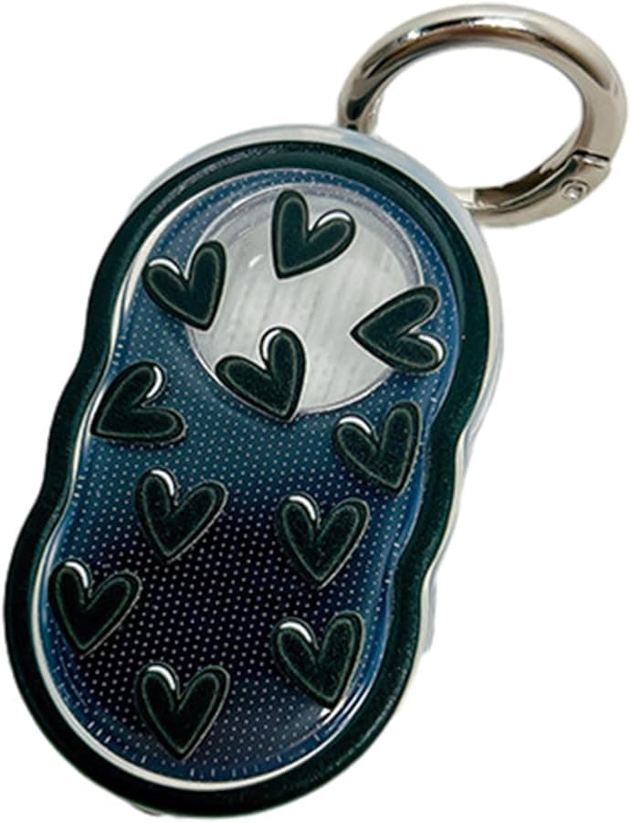 Black Love Heart TPU Case for SmartTag 2 Shockproof Washable Anti Lost Protective Cover