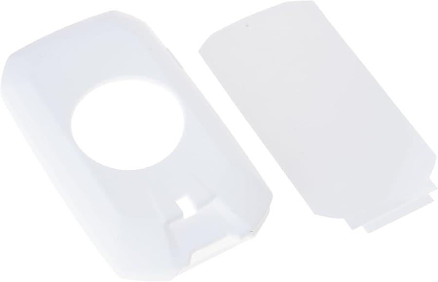 White Silicone Protective Case With Screen Protector For 1050 Code Watch Cycling Computer Shockproof Cover