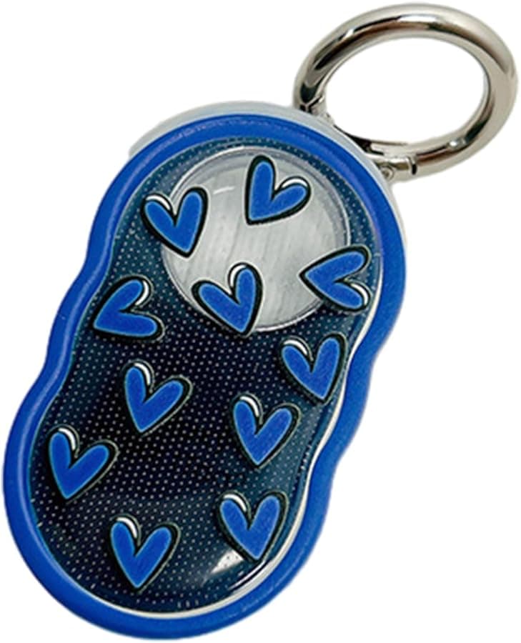 Blue Love Heart TPU Case for SmartTag 2 Shockproof Washable Anti Lost Protective Cover